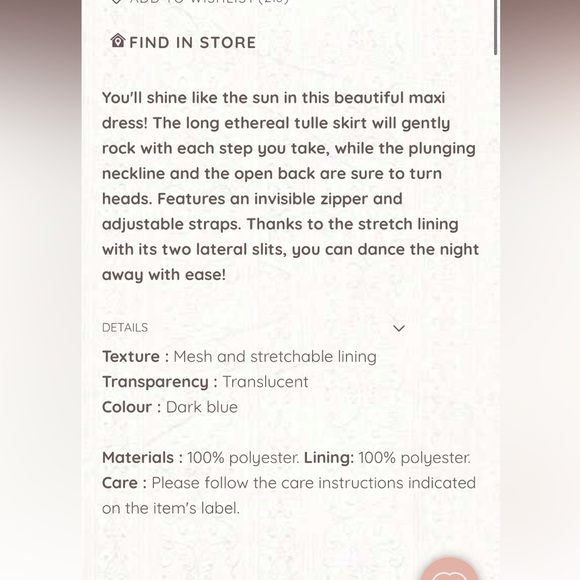 Navy Blue Formal Dress - Picture 5 of 6